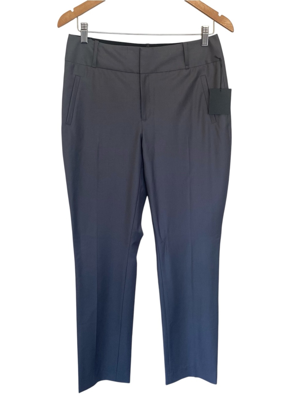 NWT Banana Republic Wool BlenWomen’s Tailored Straight-Leg Pants - Charcoal Gray